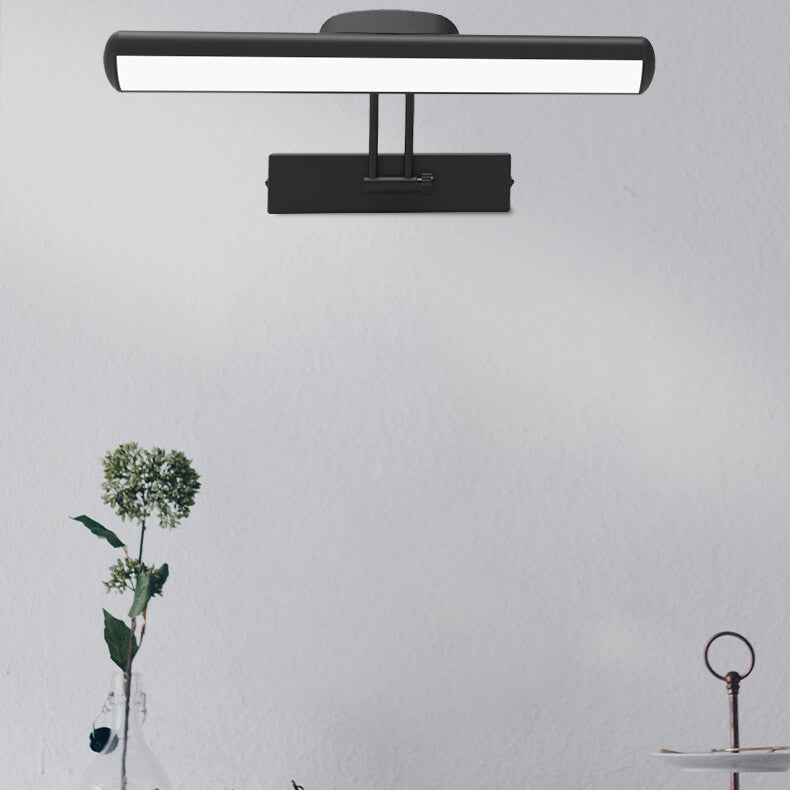 Candeeiro de parede LED minimalista ajustável em forma de barra para casa de banho