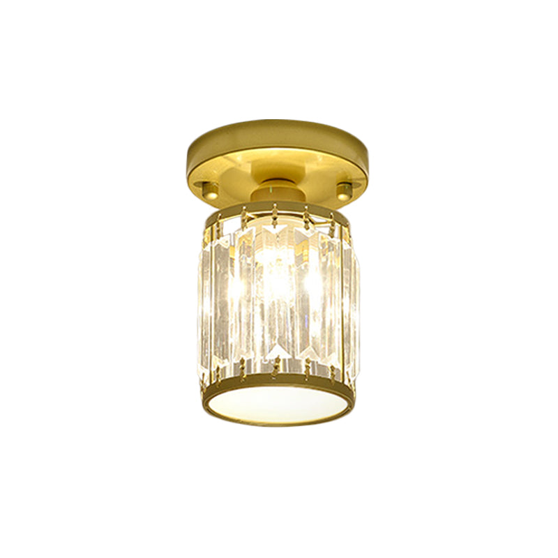Lampada da soffitto Kristal Foyer - Design moderno nero/oro semi-incassato