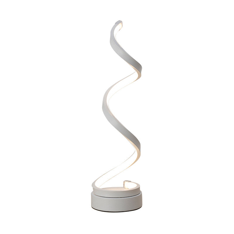 SpiraLicht - Candeeiro de Mesa Moderno com Design de Espiral LED
