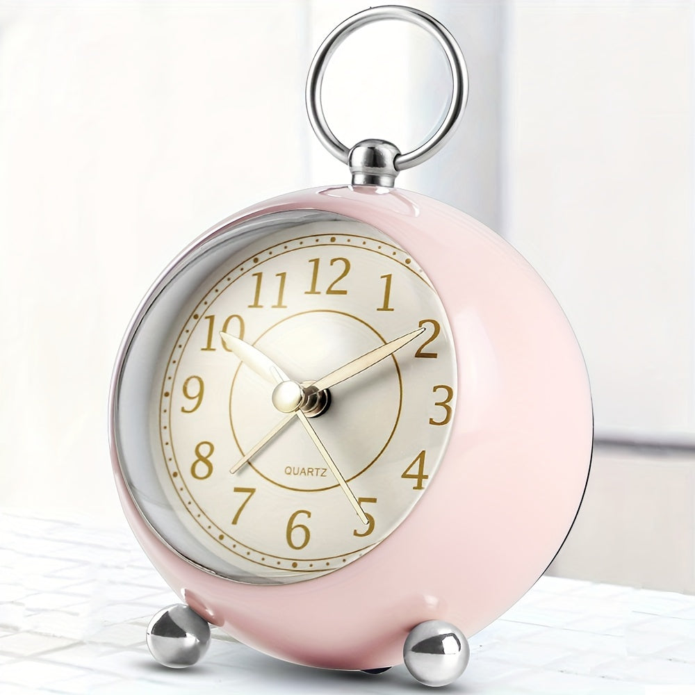 RetroTime - Silent Analog Alarm Clock with Night Light