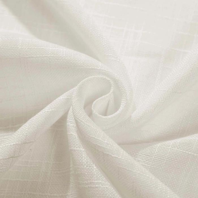 Ela - Cortinados de Linho Semi-transparentes com Aba Suave
