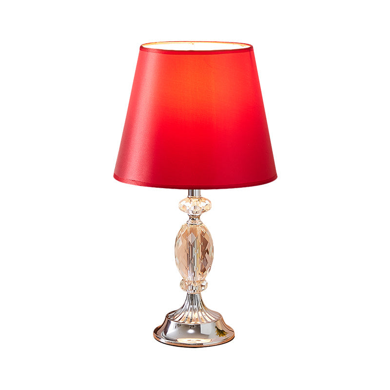 LuxLicht - Candeeiro de mesa de design com forma cónica e blocos de vidro facetados