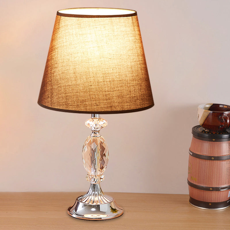 LuxLicht - Candeeiro de mesa de design com forma cónica e blocos de vidro facetados