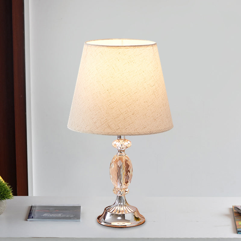 LuxLicht - Candeeiro de mesa de design com forma cónica e blocos de vidro facetados