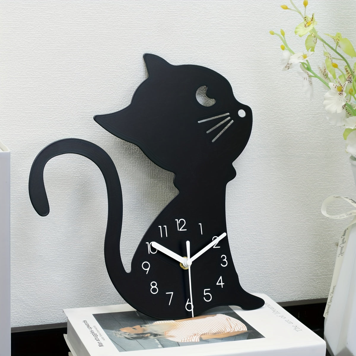 ModernPaws - Orologio da Parete Creativo per Gatti per Interni Eleganti