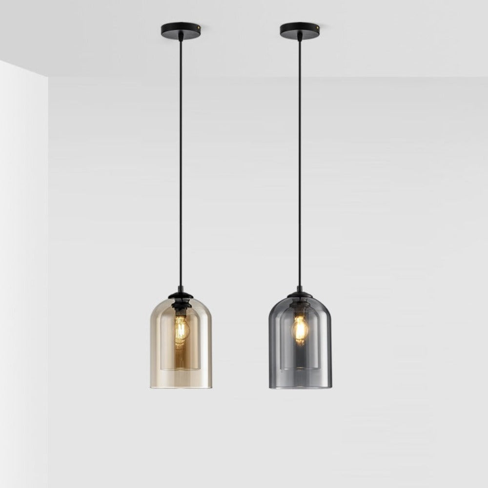 Lámpara colgante de vidrio minimalista moderna
