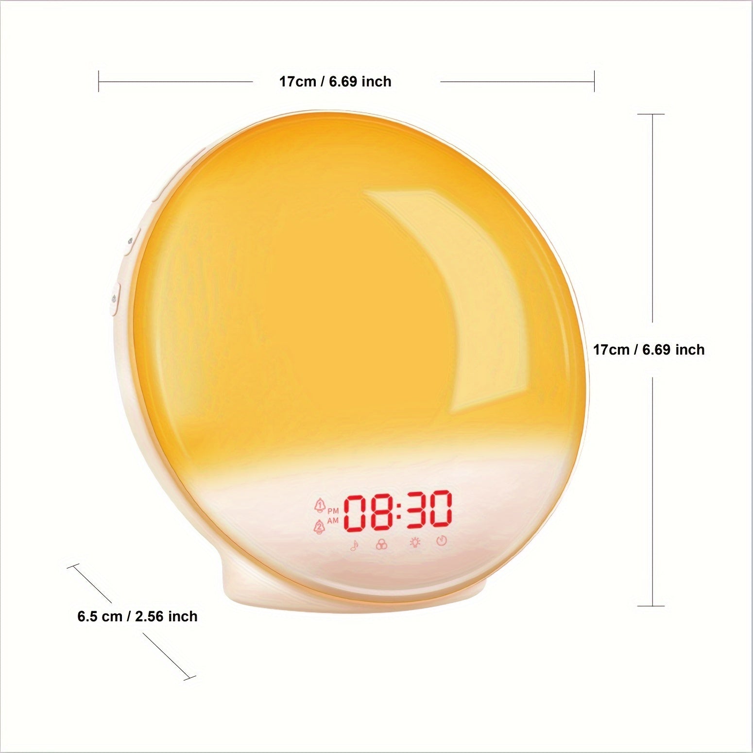 AlarmGlow - Sunrise Alarm Clock with Dual Alarms