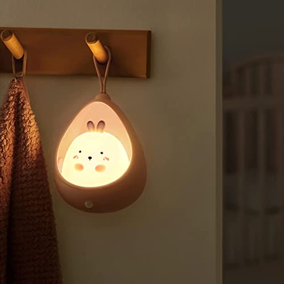BunnyGlow - USB Rechargeable Animal Night Light with Motion Sensor