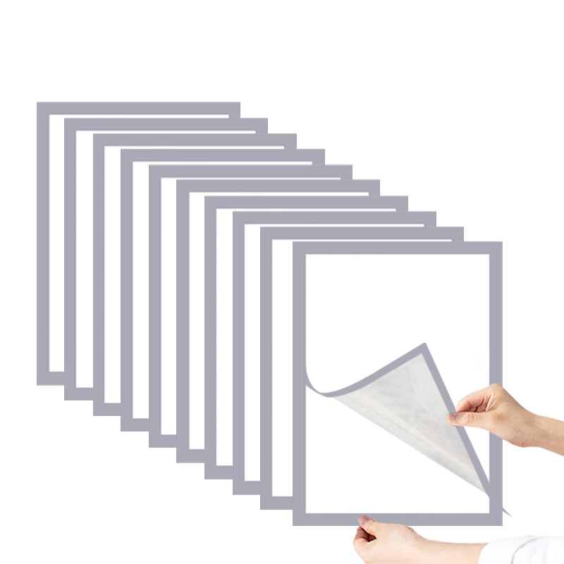 10 Pieces Magnetic Photo Frame - A4 Poster Frame, Reusable Frame in Gold/Silver/Black for Wall Decoration
