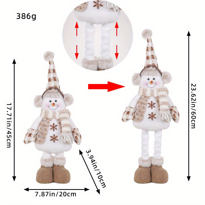 Holiday Set - Stretchable Snowman & Reindeer Dolls