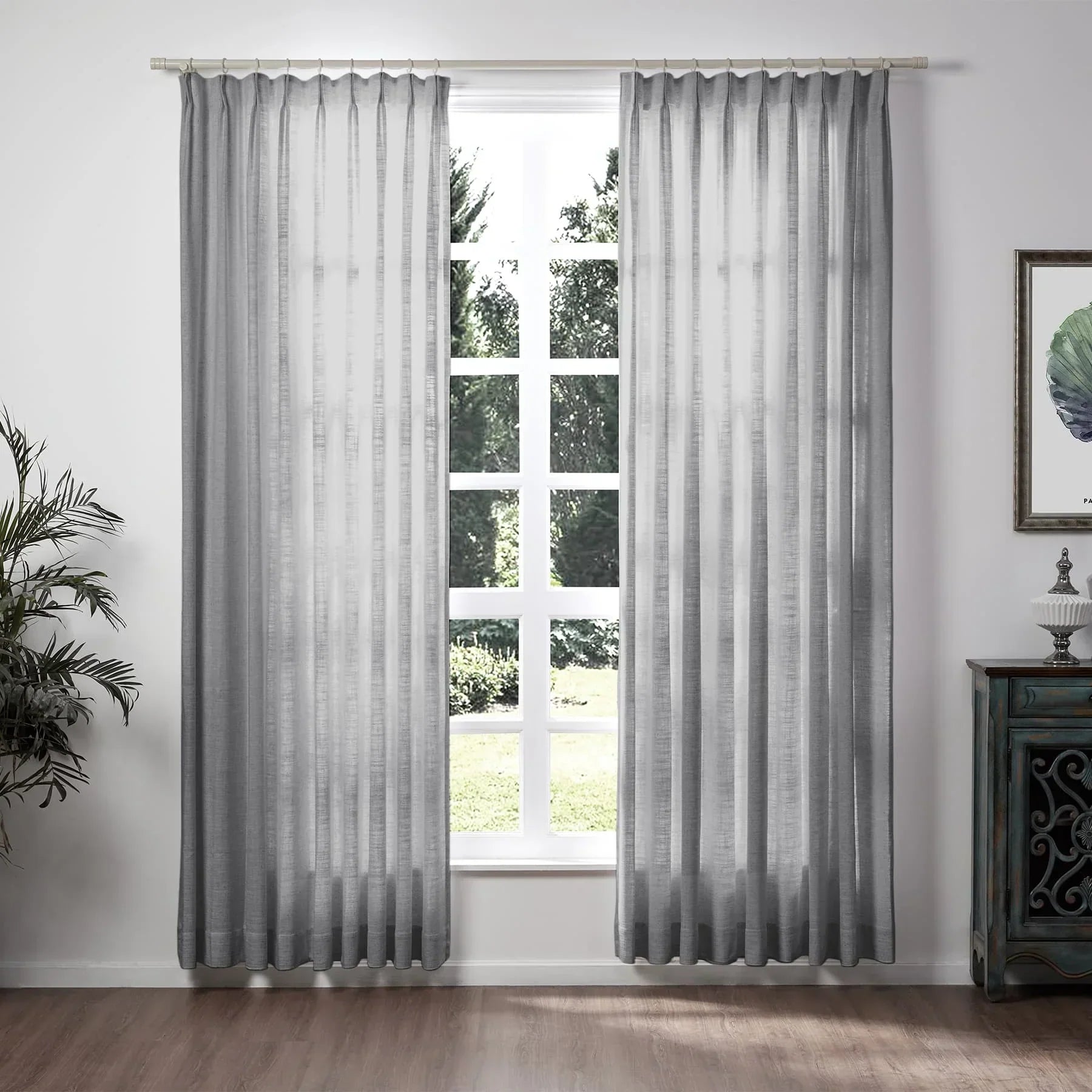 Tende in lino per soggiorno Eleganti tende filtranti la luce