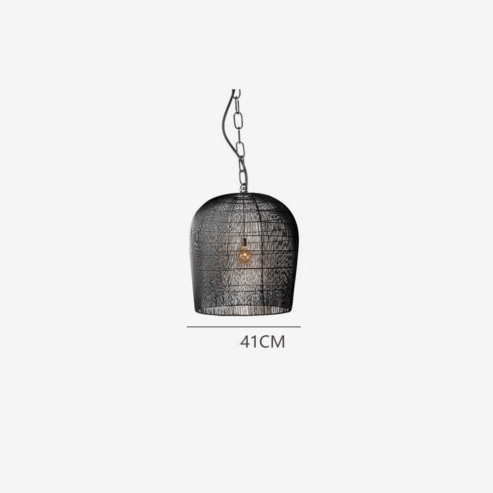Lampada a sospensione in rattan classica e semplice
