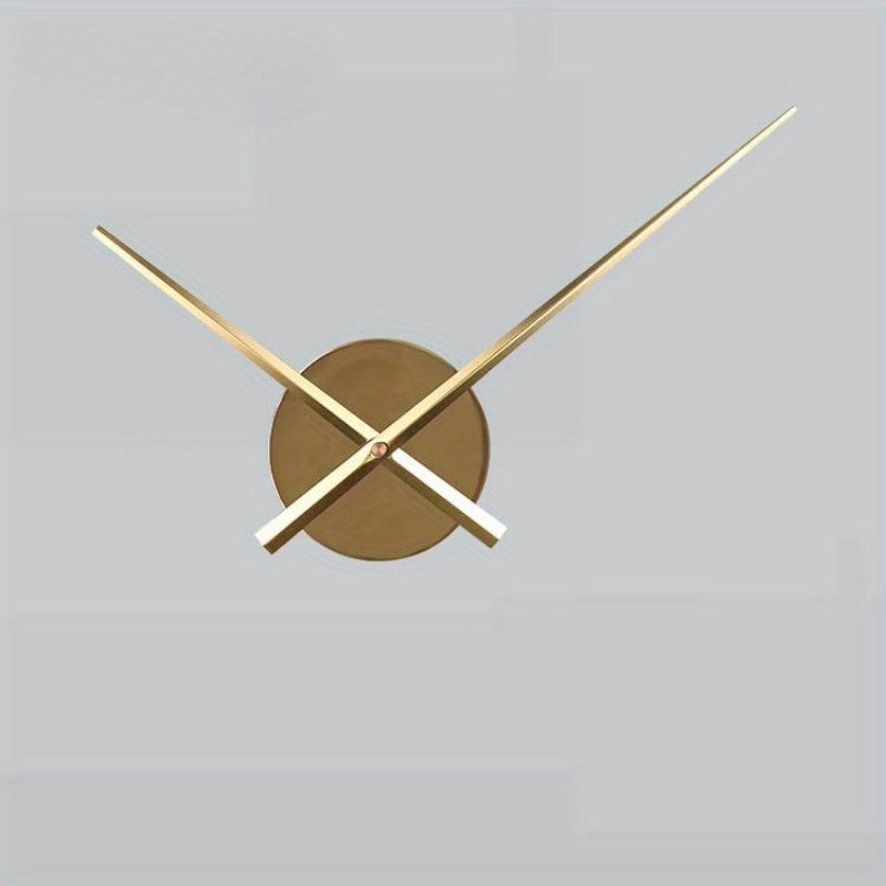DIY Wall Clock with Metal Dial - Silent Movement for Home Decoration