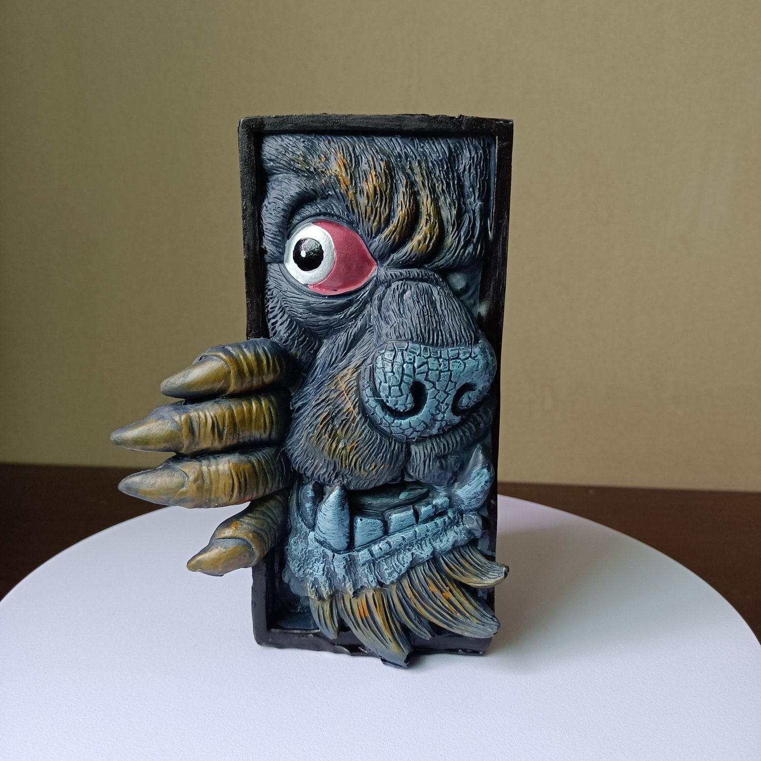 MonsterBookend - Suporte para Livros Monstro 3D de Terror para Decoração de Casa