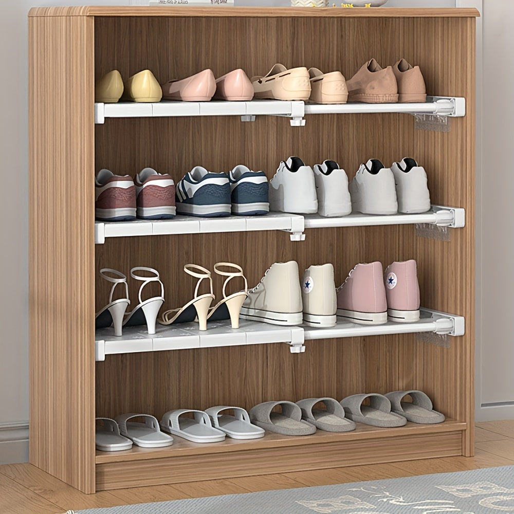 FlexRack - Adjustable Wall-Mounted Storage Shelf with Extendable Tension Rod