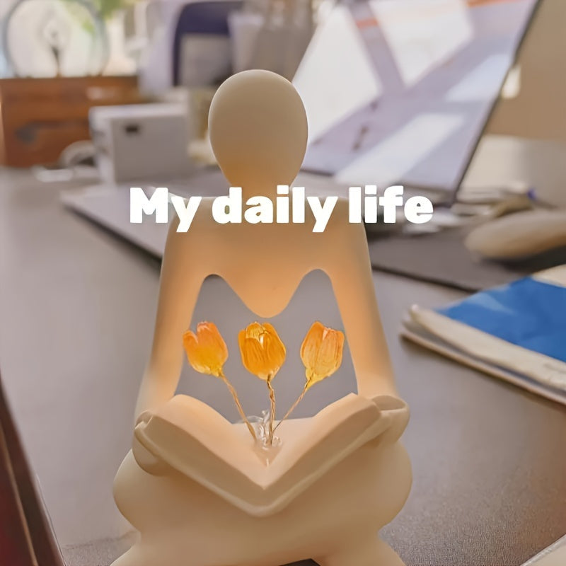 ArtTulip - Abstract Tulip Night Lamp made of Resin