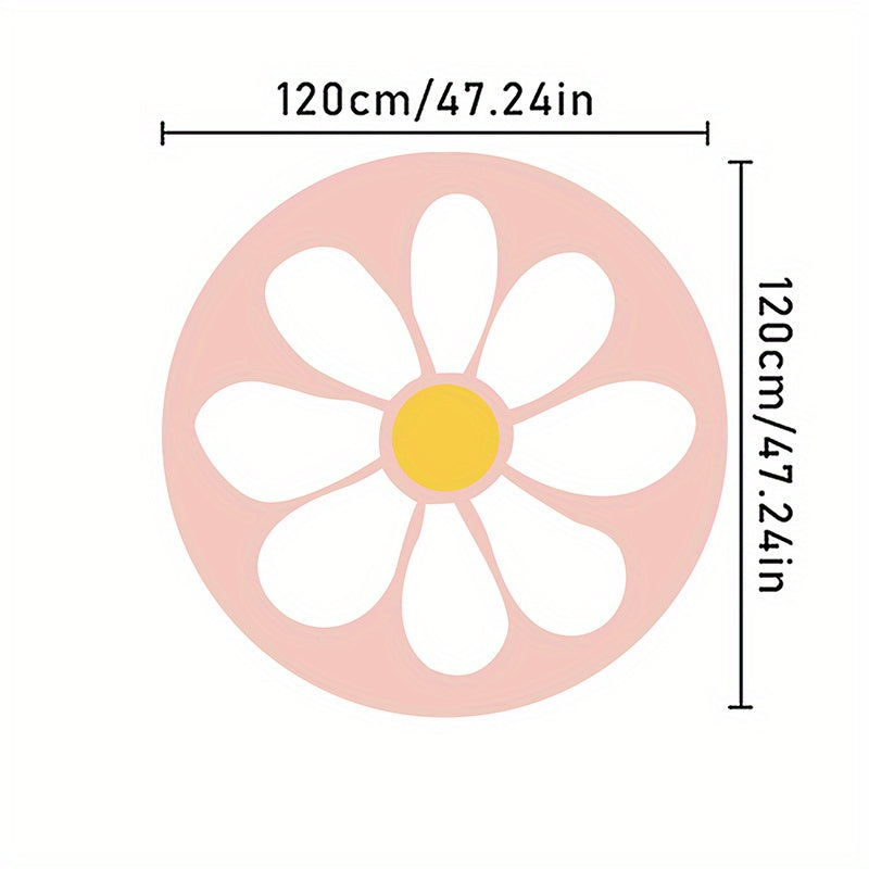 Morbido e Affascinante Tappeto di Fiori Rosa – Lavabile in Lavatrice, Antiscivolo, A Pelo Alto, Perfetto per Camera da Letto o Soggiorno
