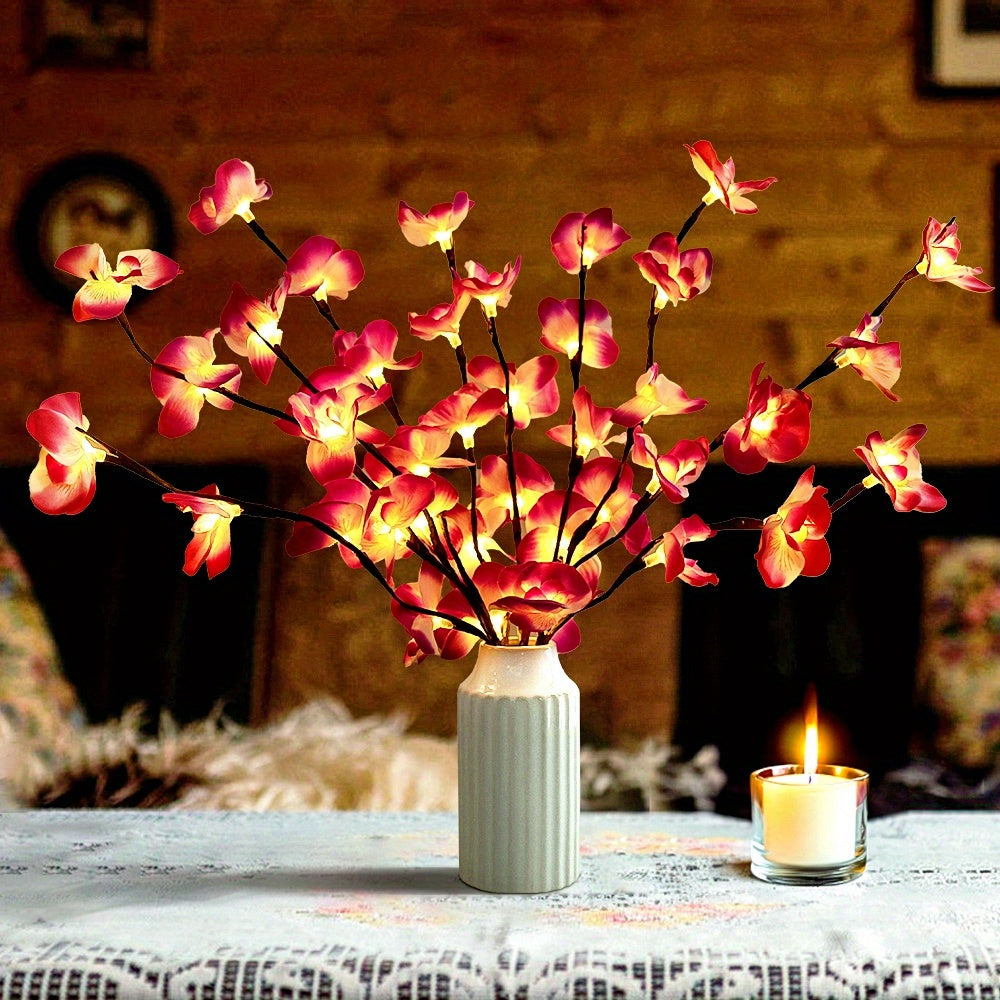 OrchidGlow - Phalaenopsis Orchid with 20 LEDs for Indoor Decoration