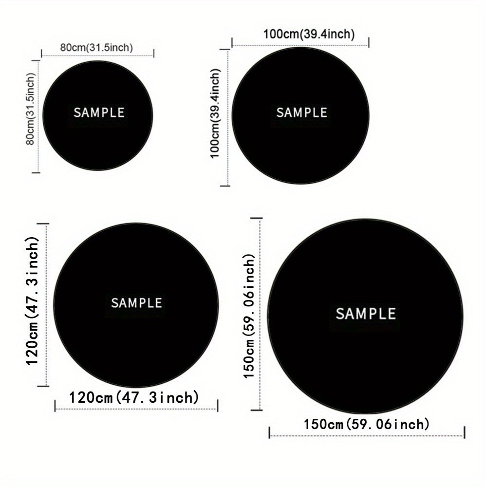 Enchanting Witch Brew Round Carpet: 800g/m² Crystal Velvet, Perfect for Home Decoration – Office Mats, Living Room, Bedroom and More