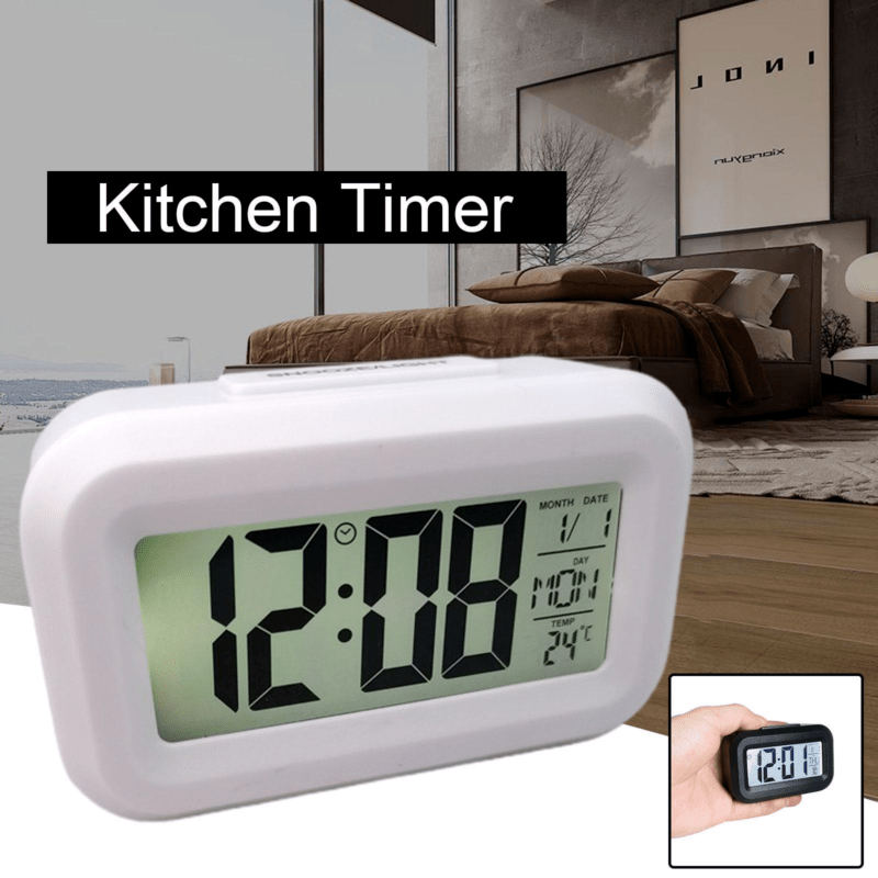 SmartAlarm - Mini despertador LCD con música y visualización de temperatura