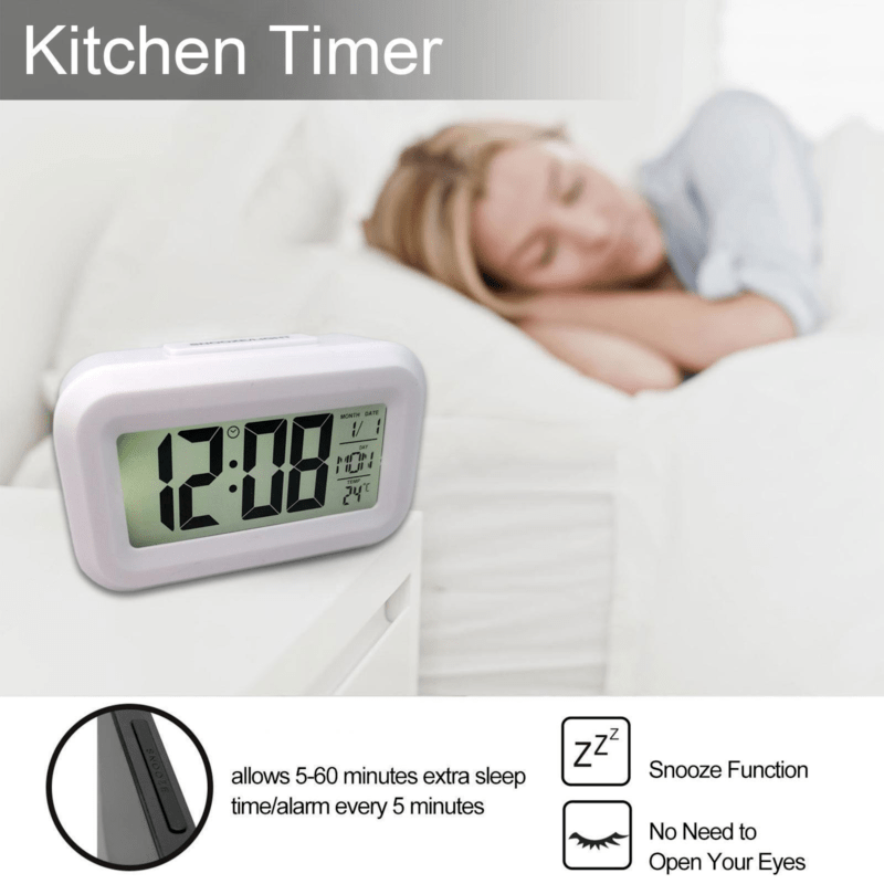 SmartAlarm - Mini despertador LCD con música y visualización de temperatura