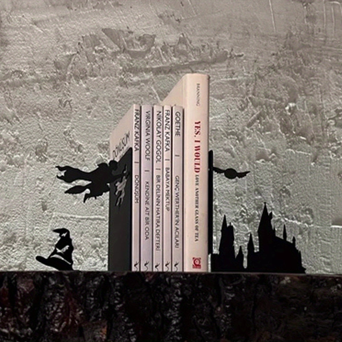 Contemporary Metal Boekensteun - Decoratieve Boekenhouder voor Thuis en Feestdagen