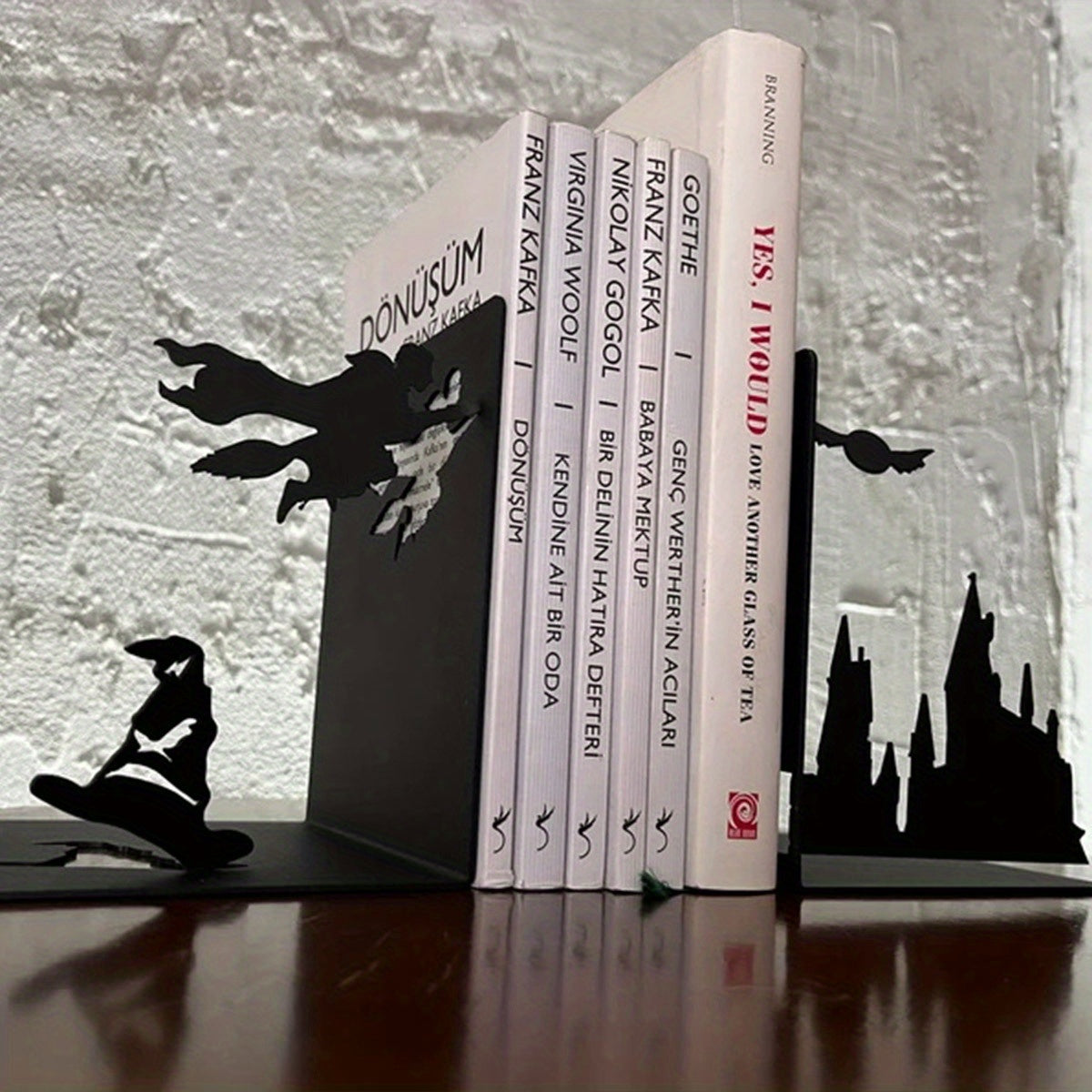 Contemporary Metal Boekensteun - Decoratieve Boekenhouder voor Thuis en Feestdagen