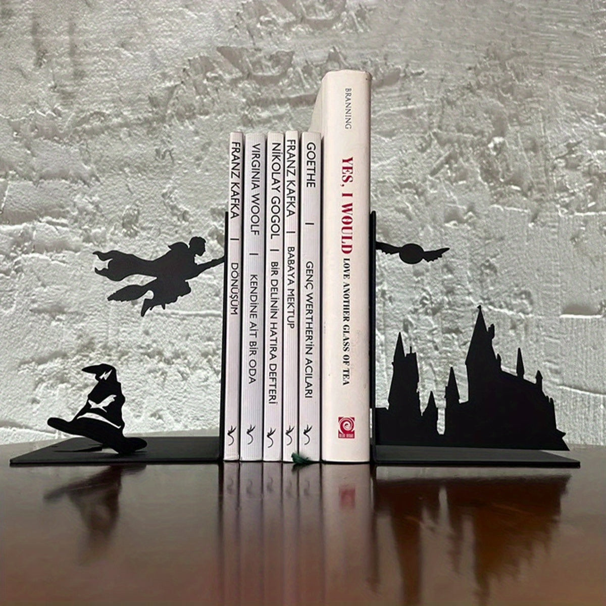 Apoio para Livros em Metal Contemporâneo - Suporte Decorativo para Livros para Casa e Feriados