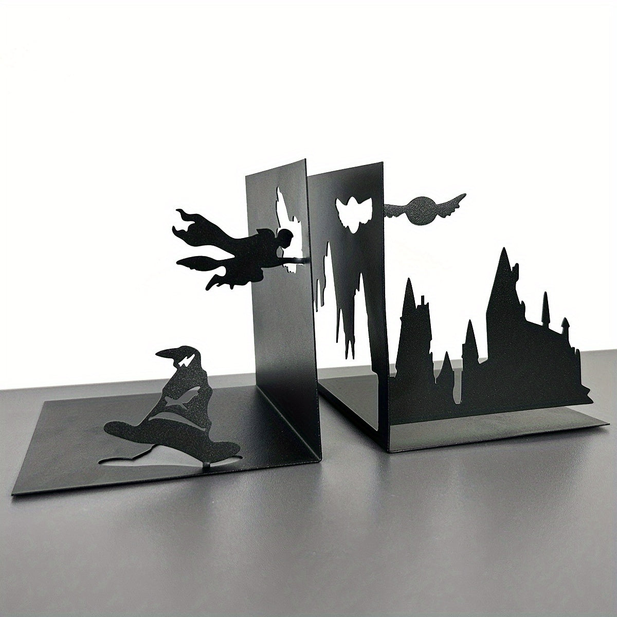 Contemporary Metal Boekensteun - Decoratieve Boekenhouder voor Thuis en Feestdagen