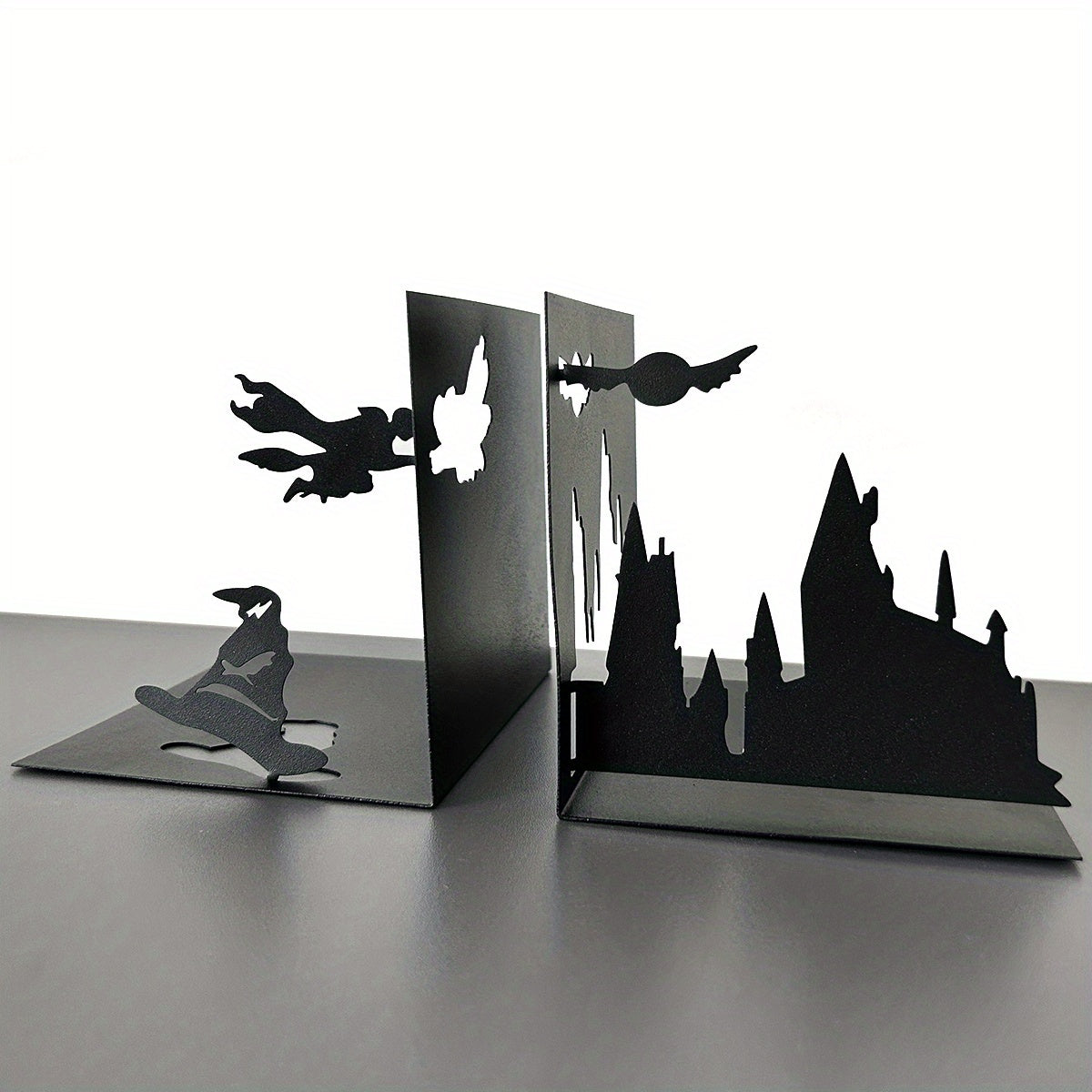 Contemporary Metal Boekensteun - Decoratieve Boekenhouder voor Thuis en Feestdagen