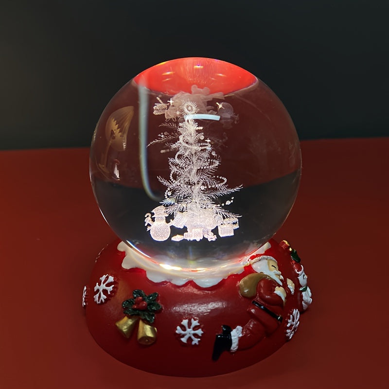 CrystalLight - Lampada da tavolo in cristallo alimentata via USB