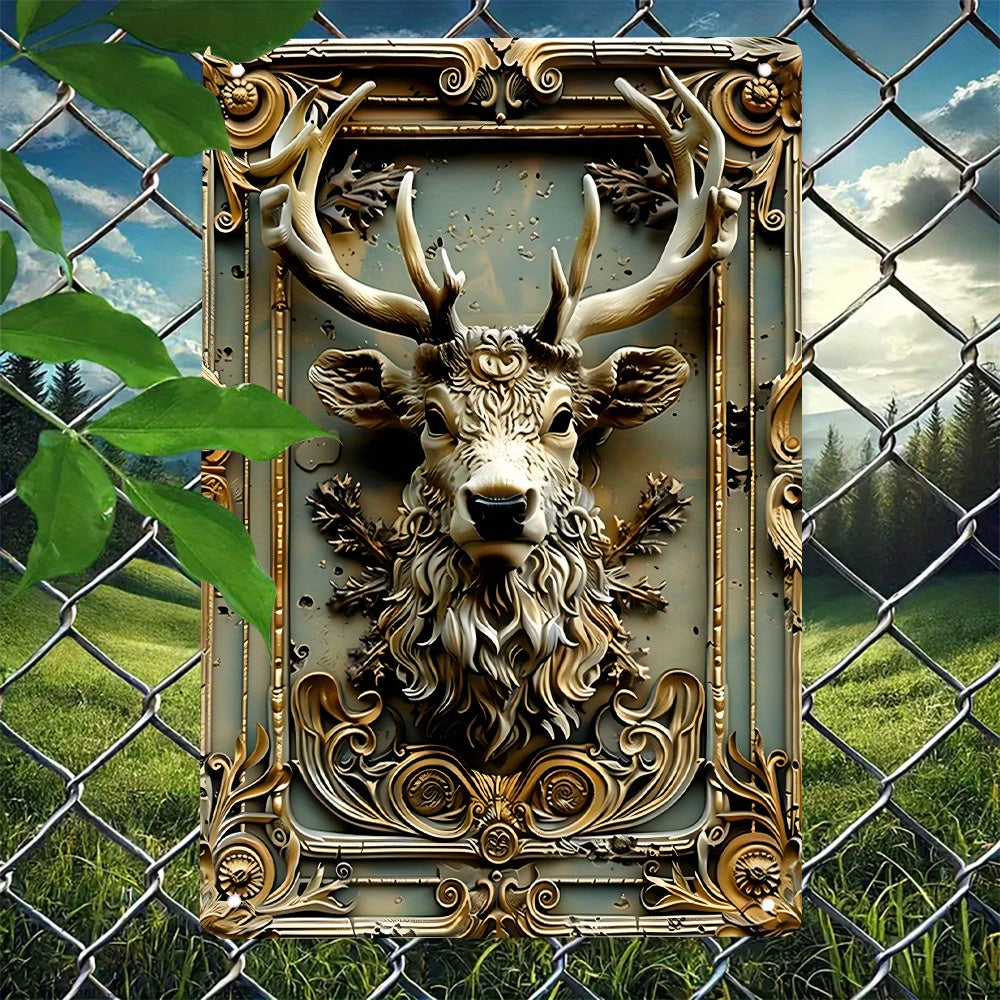 DeerPlaque - Vintage 3D Deer Head Iron Wall Art