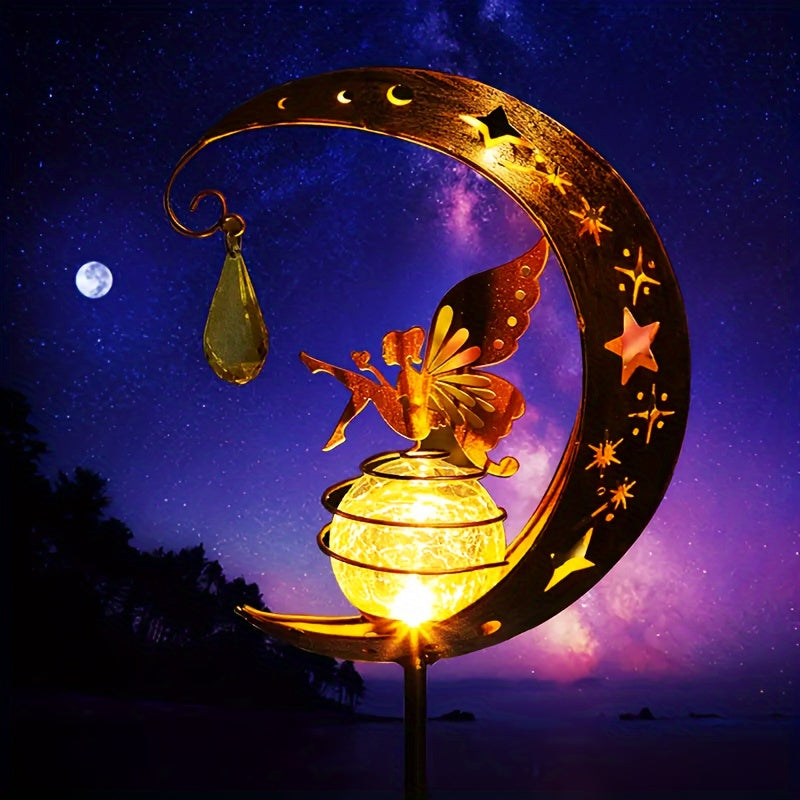 MoonLicht - Encantadora lámpara de jardín sol-luna, impermeable y eficiente energéticamente