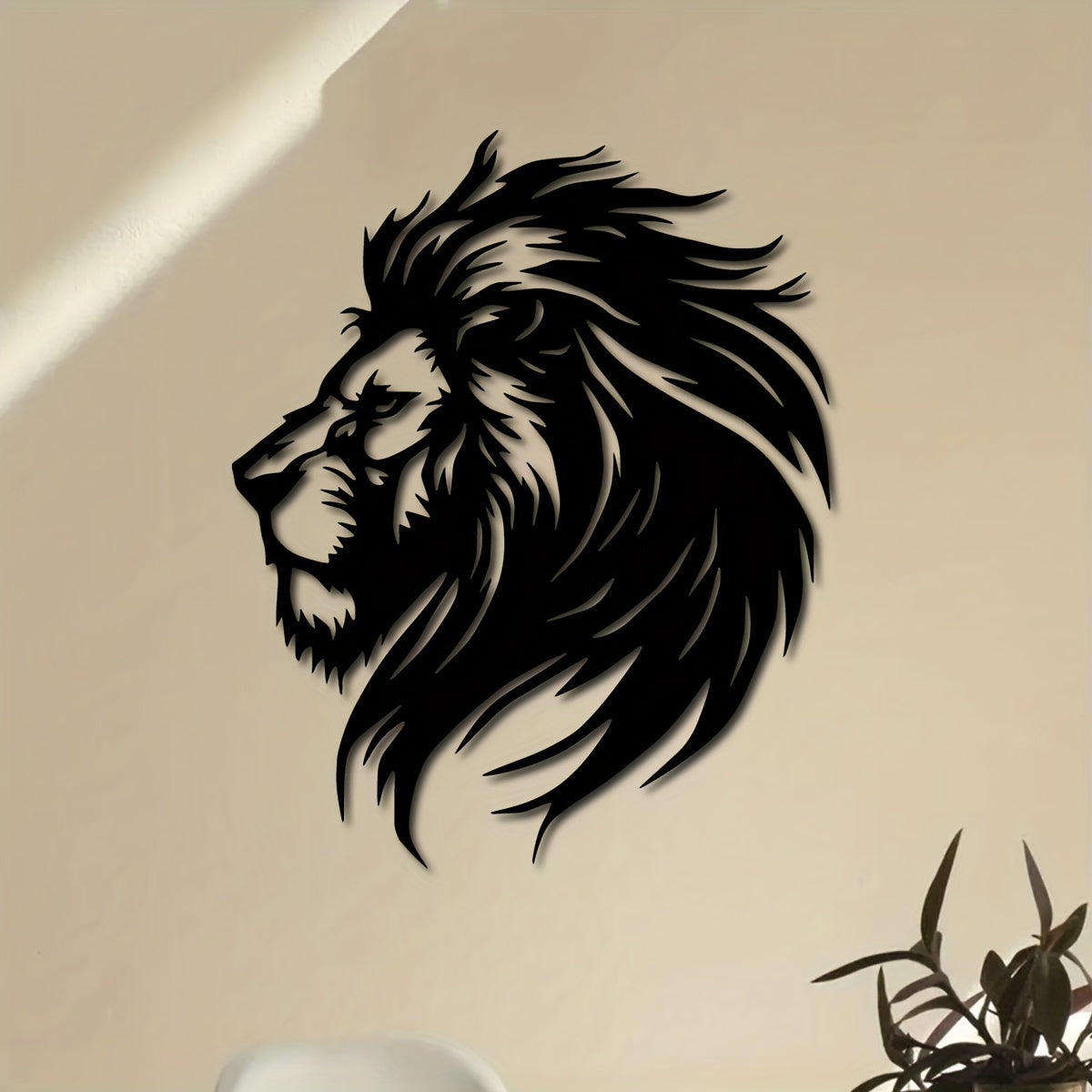 LionArt - Rustic Lion Head Wall Art