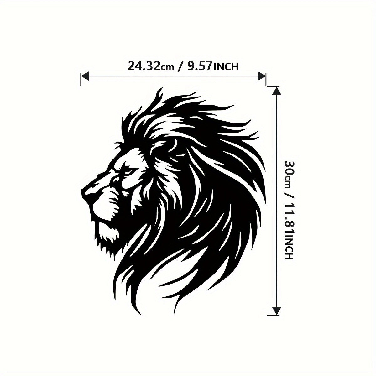 LionArt - Rustic Lion Head Wall Art