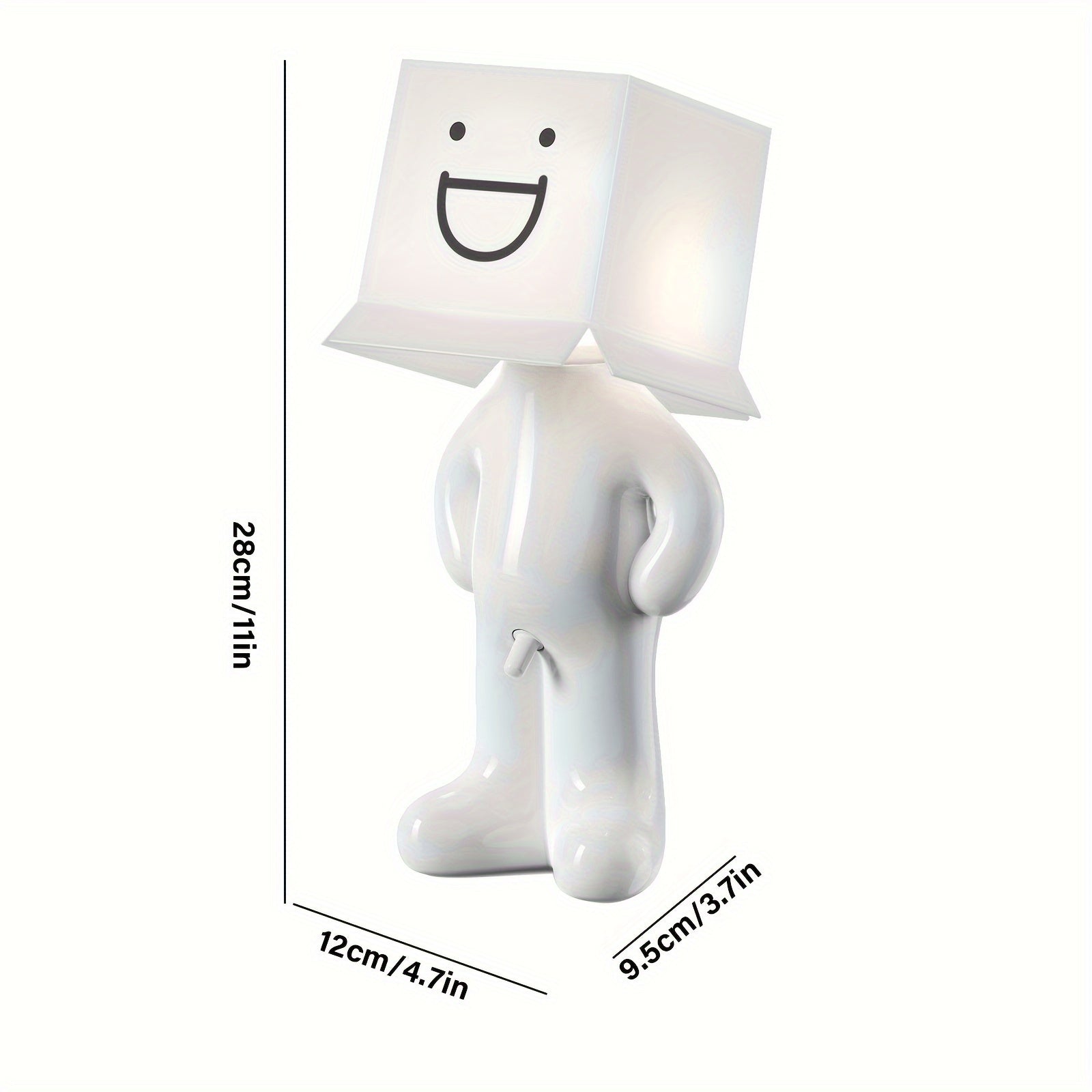 CartoonGlow - USB-powered Cartoon Table Lamp with LED Light and Push Button Control