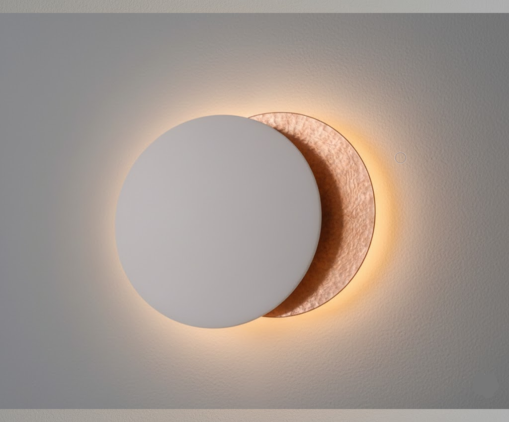 Lampada da parete LED Elif - Oro/Rosso Bronzo Metallo