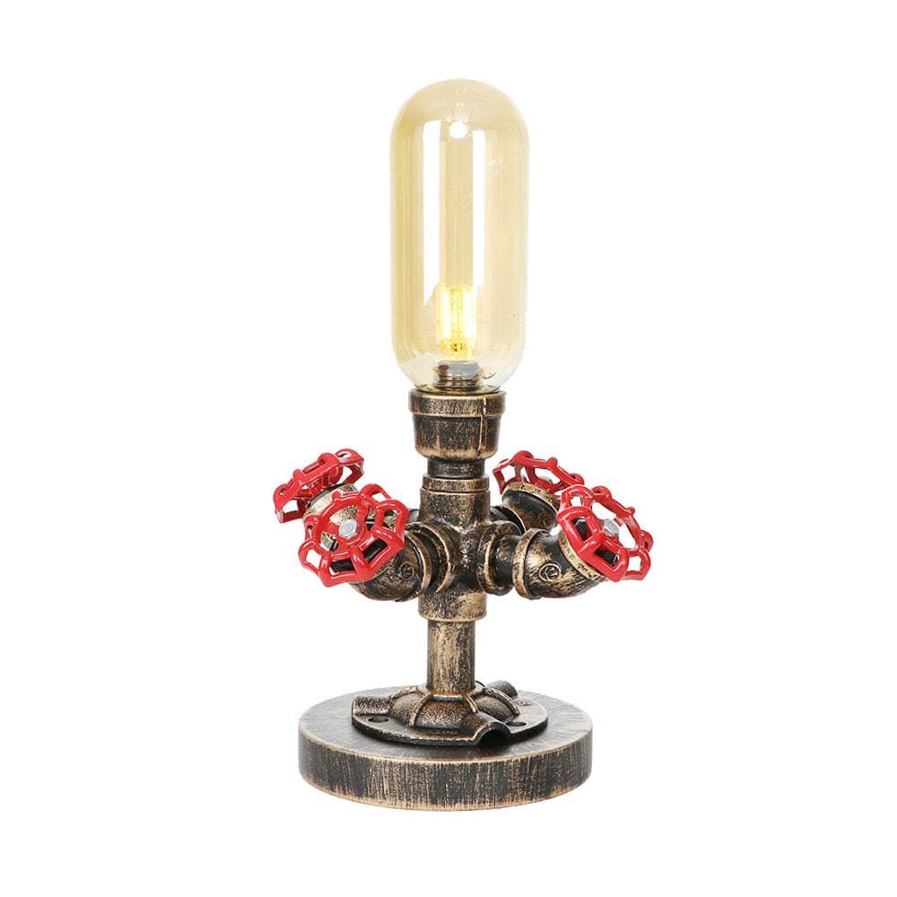 RoboGlow - Candeeiro de Mesa Moderno com Design Industrial e Tubo Metálico
