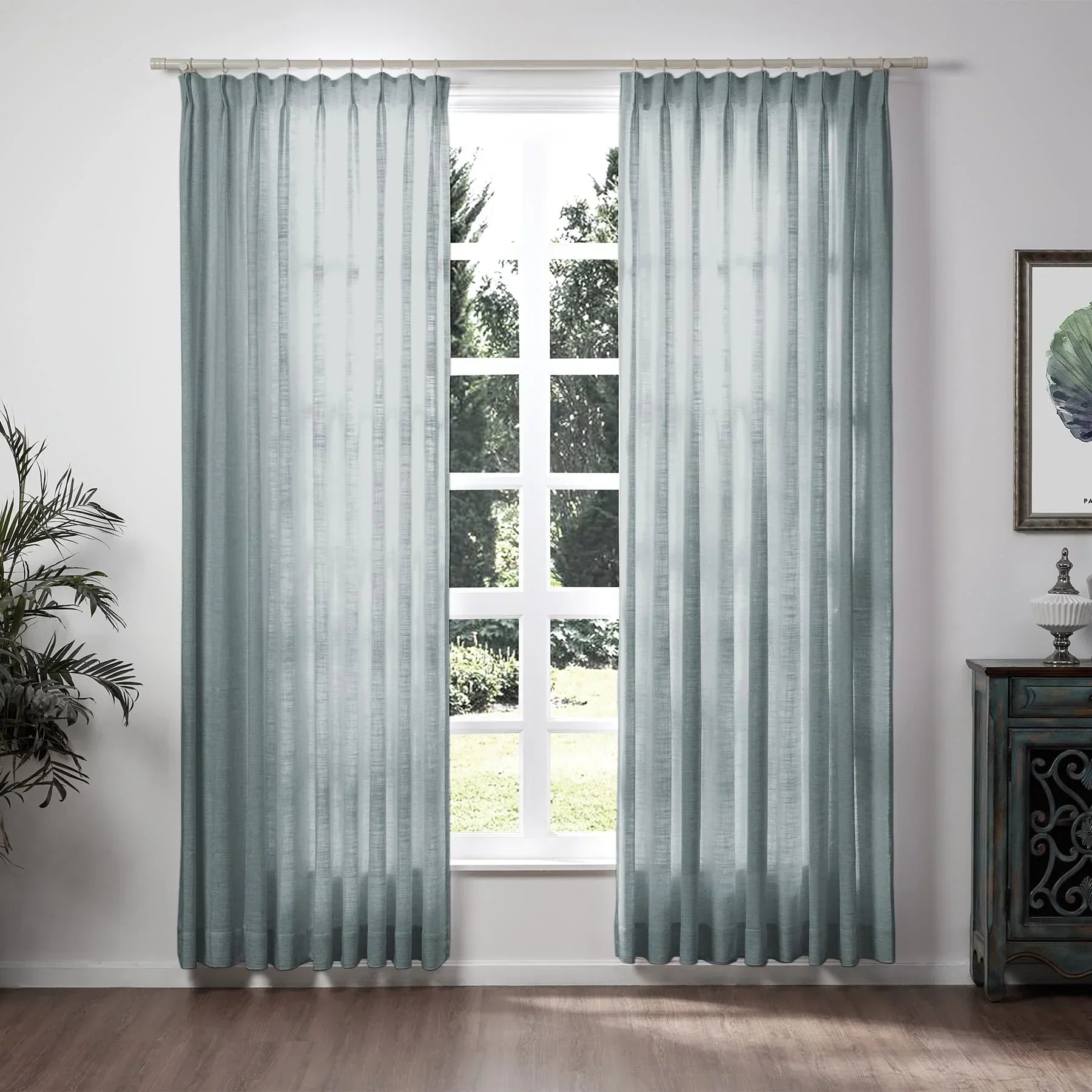 Tende in lino per soggiorno Eleganti tende filtranti la luce