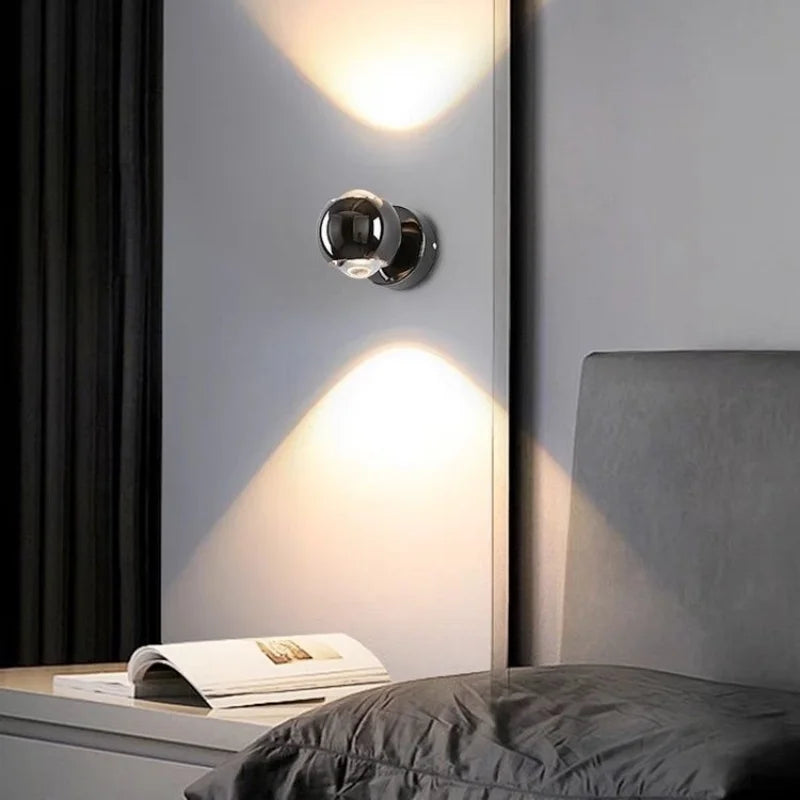 FlexiGlow - Lampada da parete LED rotante a 180°