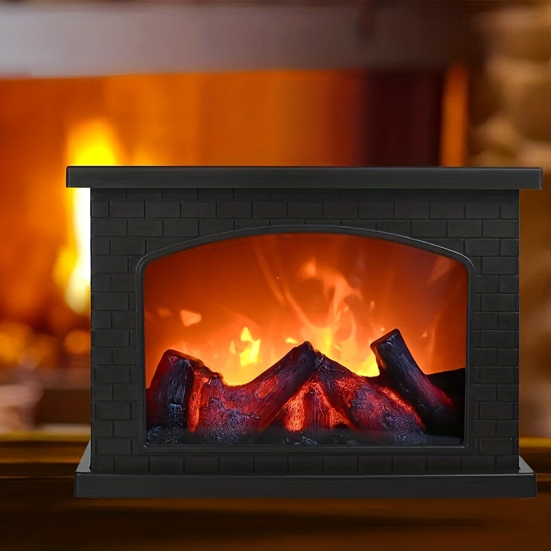 FlameGlow - Flame Fireplace Simulation Charcoal Light Retro Decoration for Indoor and Garden Use