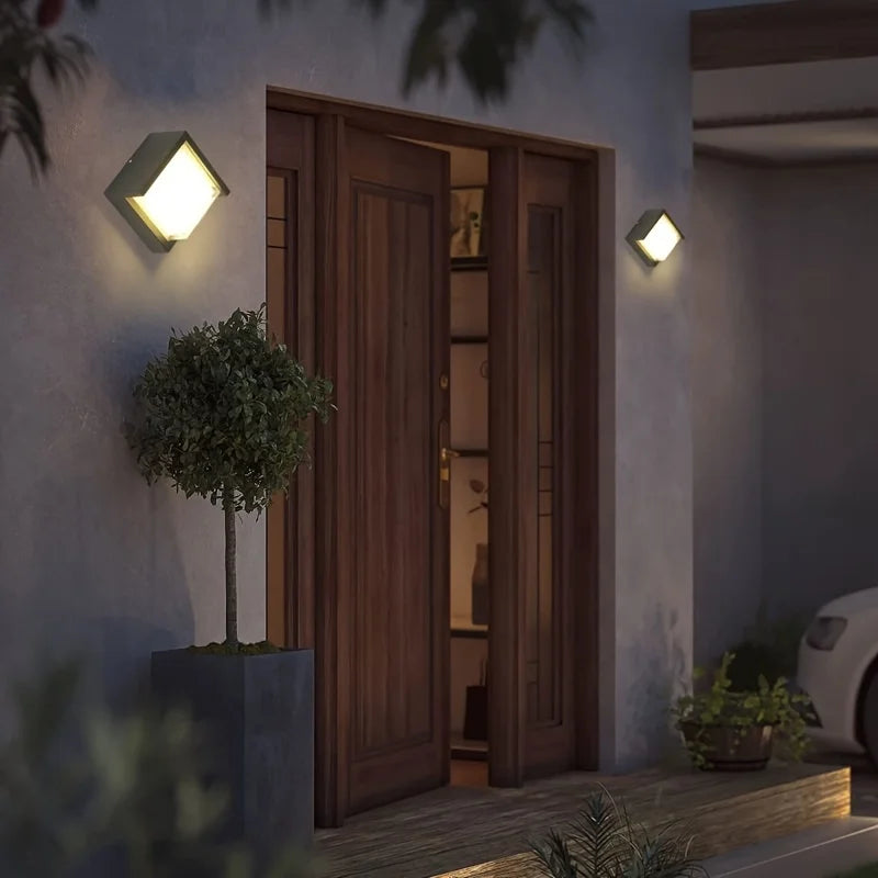 LumiWall – Lámpara de pared LED sostenible para exteriores – Iluminación exterior resistente a la intemperie y de bajo consumo energético