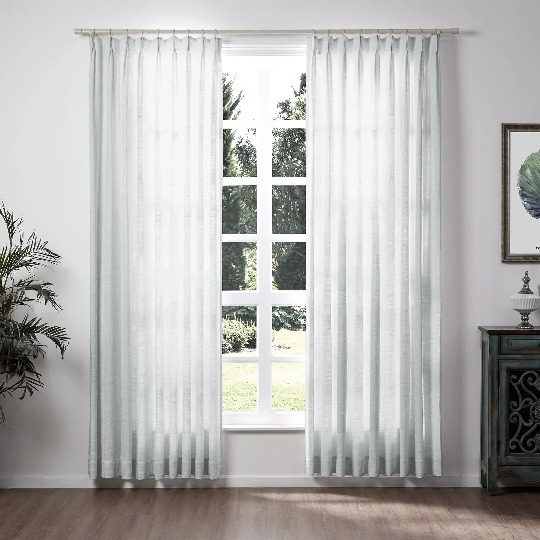 Tende in lino per soggiorno Eleganti tende filtranti la luce