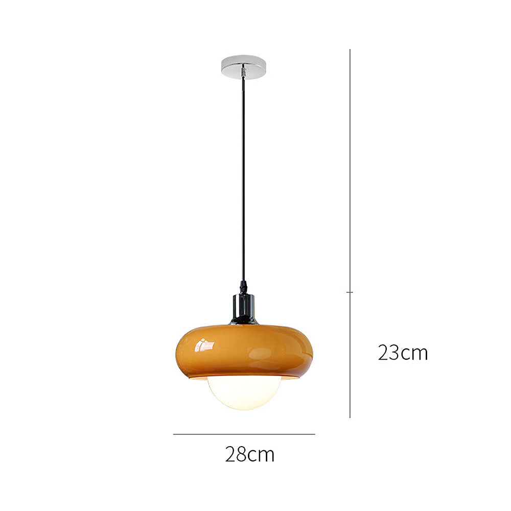 Candeeiro suspenso de vidro para café Bauhaus
