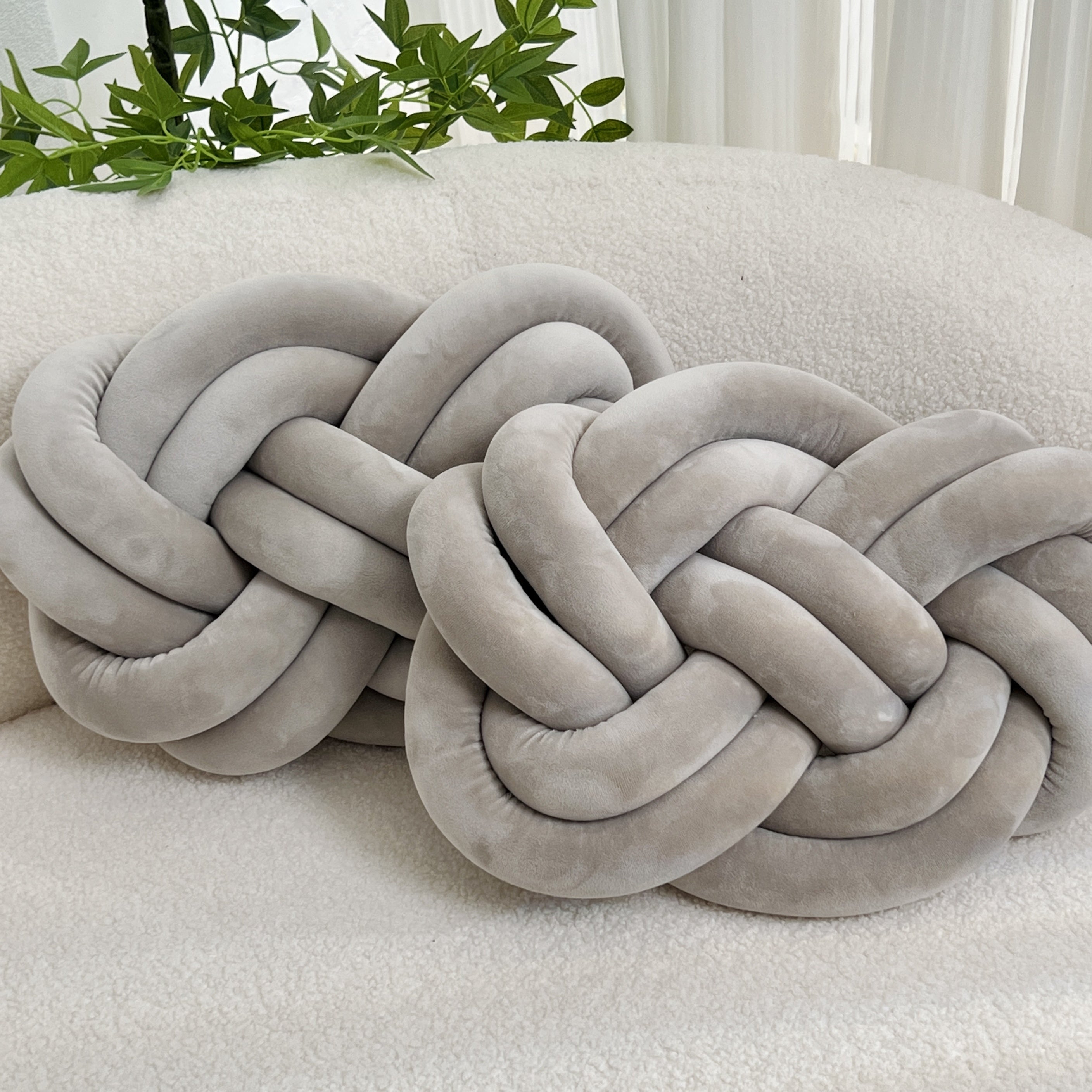 2 Pieces Button Ball Cushions - Soft Plush Cushions, Decorative Cushions for Bed, Sofa, and Living Room