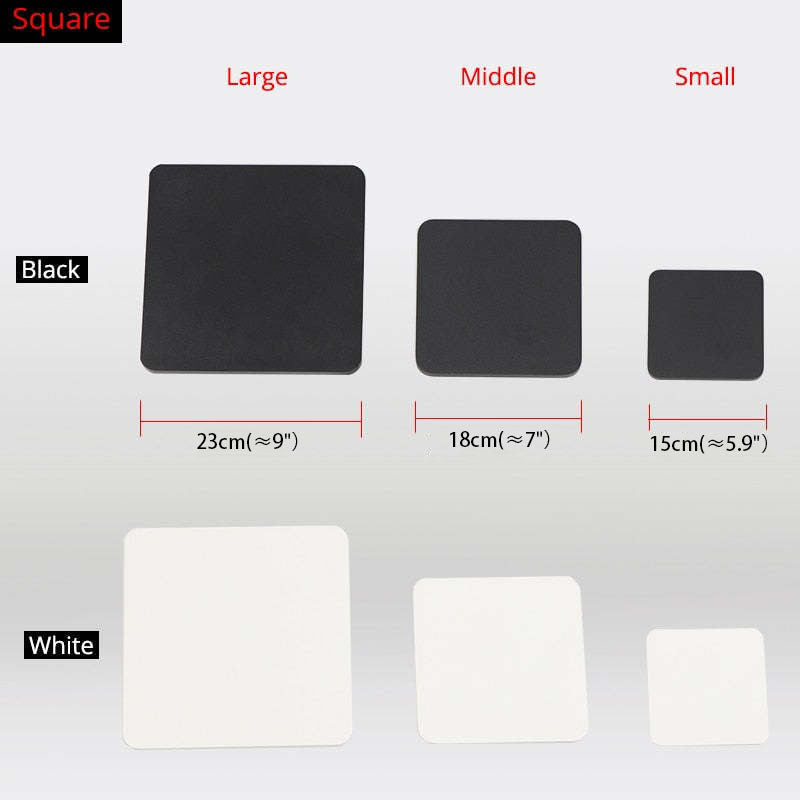 LunaGlow - Lámparas de pared LED minimalistas de metal negro para jardín y pasillo