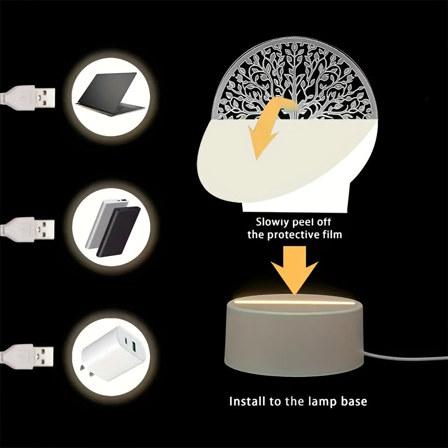 BoomLamp - 3D Acrylic Night Light USB-Powered