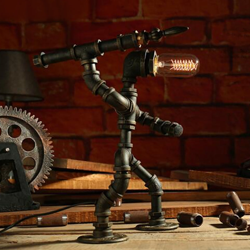 RoboLume - Lampada da tavolo robot retrò-futuristica