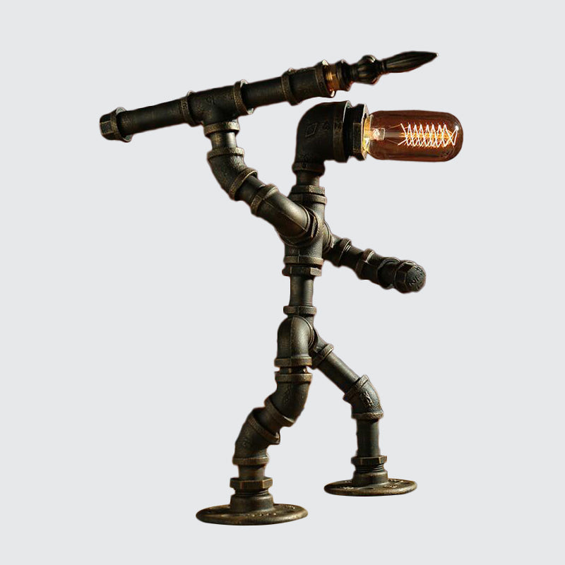 RoboLume - Lampada da tavolo robot retrò-futuristica