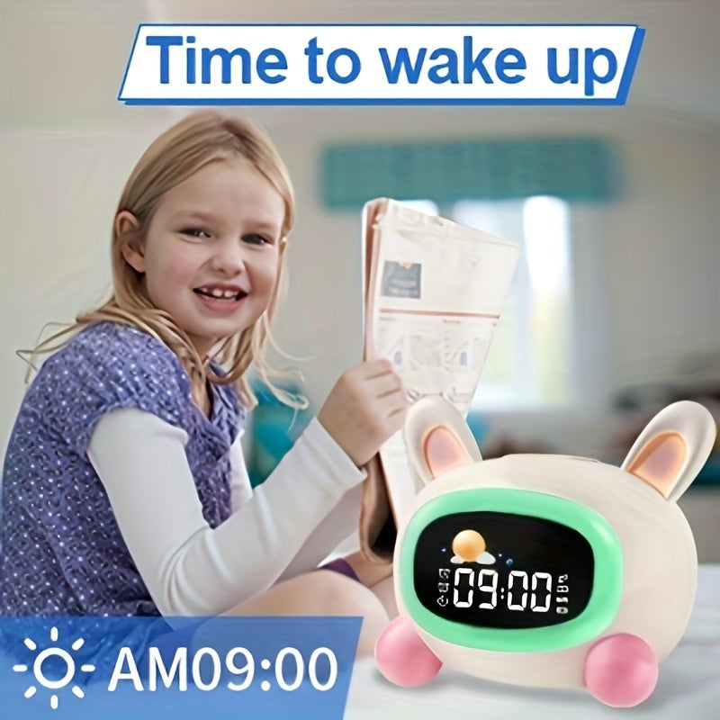 BunnyTime - Relógio de Treino de Sono Fofo com Música e Luz Noturna